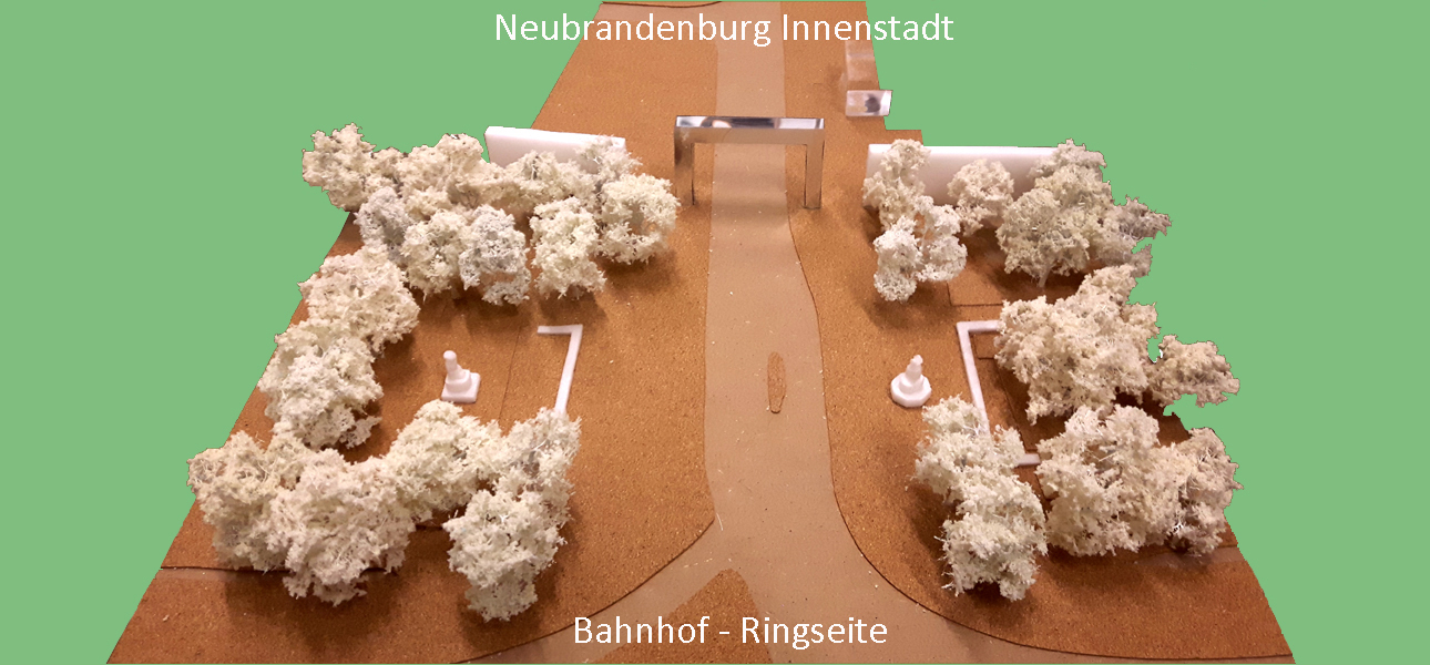 Neubrandenburg Modell Bahnhofstor